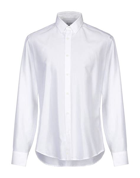 versace shirt men white|plain white Versace shirt.